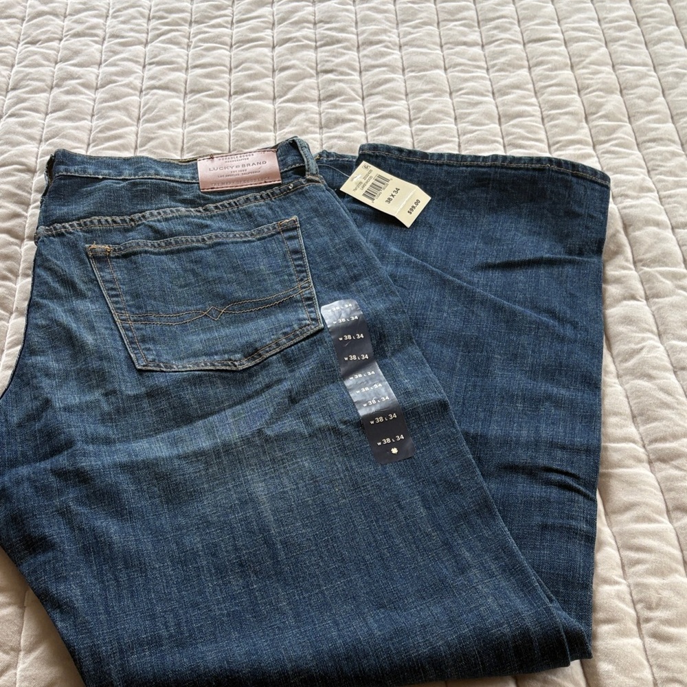 Lucky Brand Dark Blue Relaxed Jeans 38x34